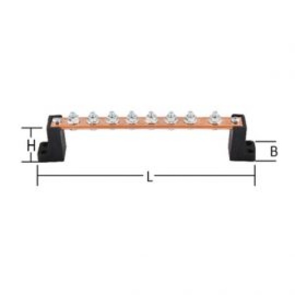  Plastik Ayaklı Bakır Topraklama Barası (4×20 mm) - 940