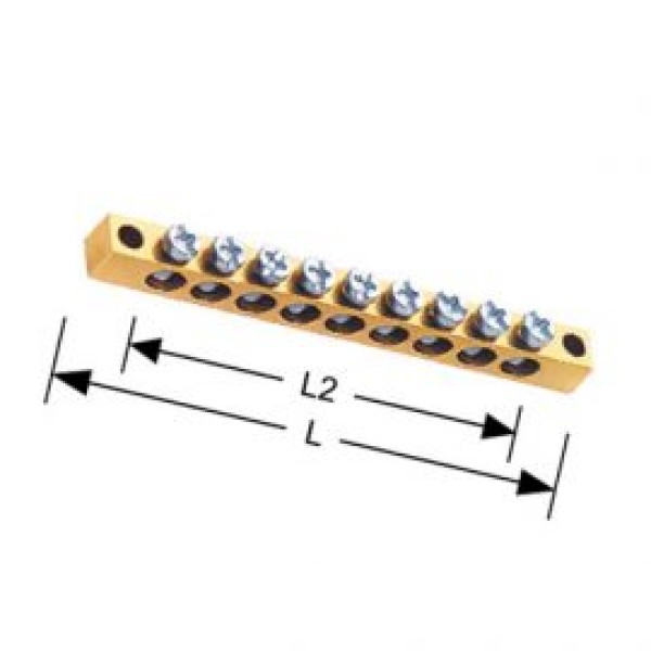 Ayaksız Pano Topraklama Klemensleri 160A (10×15 mm) - 946