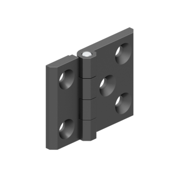 YAPRAK MENTEŞE SİYAH BOYALI - 50x63 mm - 319.2